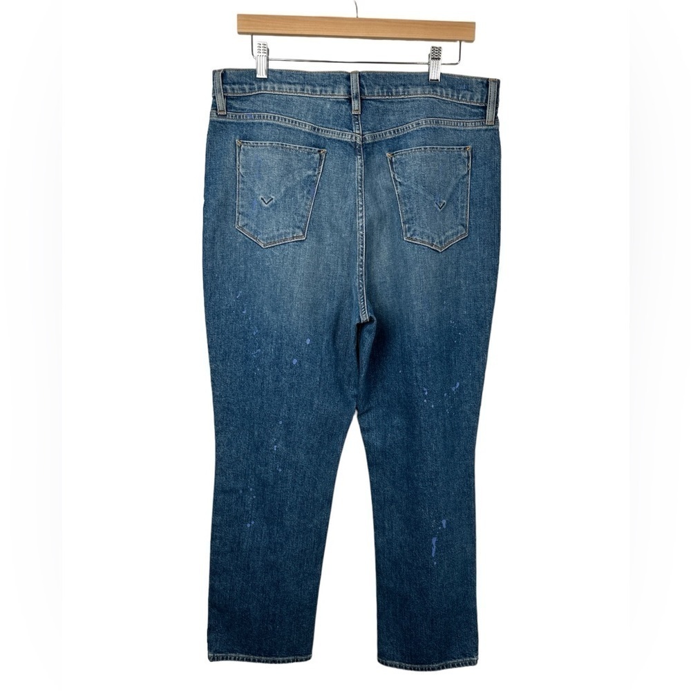 NWOT Hudson Holly Straight High Rise Paint Splatter Distressed Jeans Never Ever - Picture 2 of 13